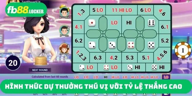 Hình thức dự thưởng thú vị với tỷ lệ thắng cao